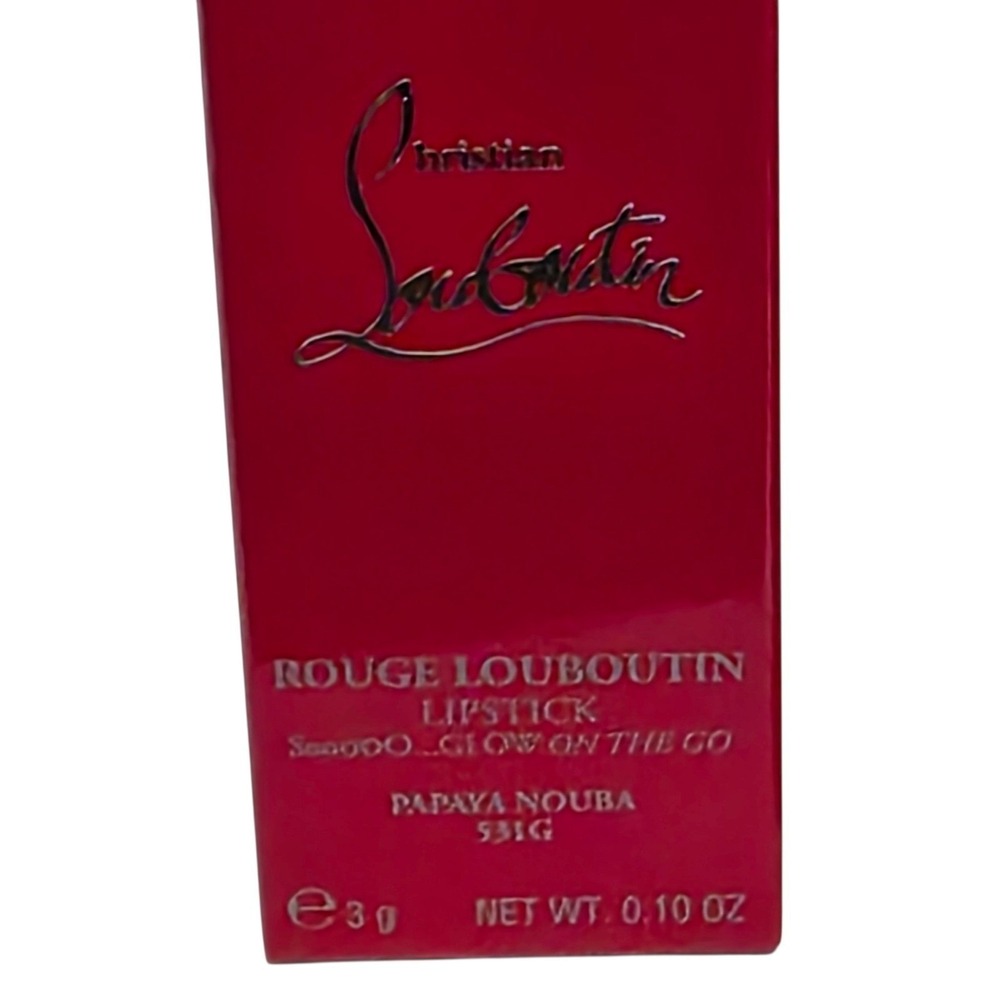 Christian Louboutin Rouge Lipstick Sooo Glow On The Go Papaya Nouba NEW Travel - Picture 9 of 16